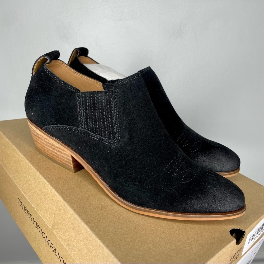 Frye Black Suede Women's Shoes